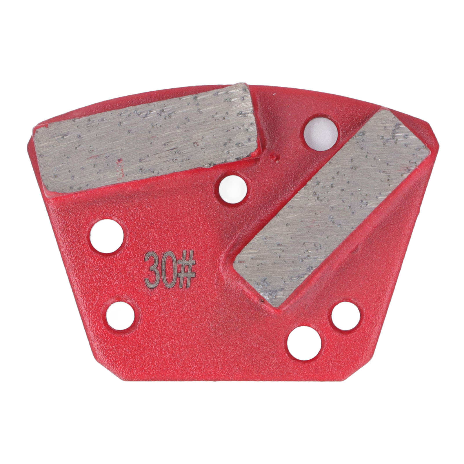 Set Mit 3 Trapezförmigen Diamantschleifscheiben (körnung 30) Für Beton, Bodenbearbeitungswerkzeug, 2 Lange Zähne