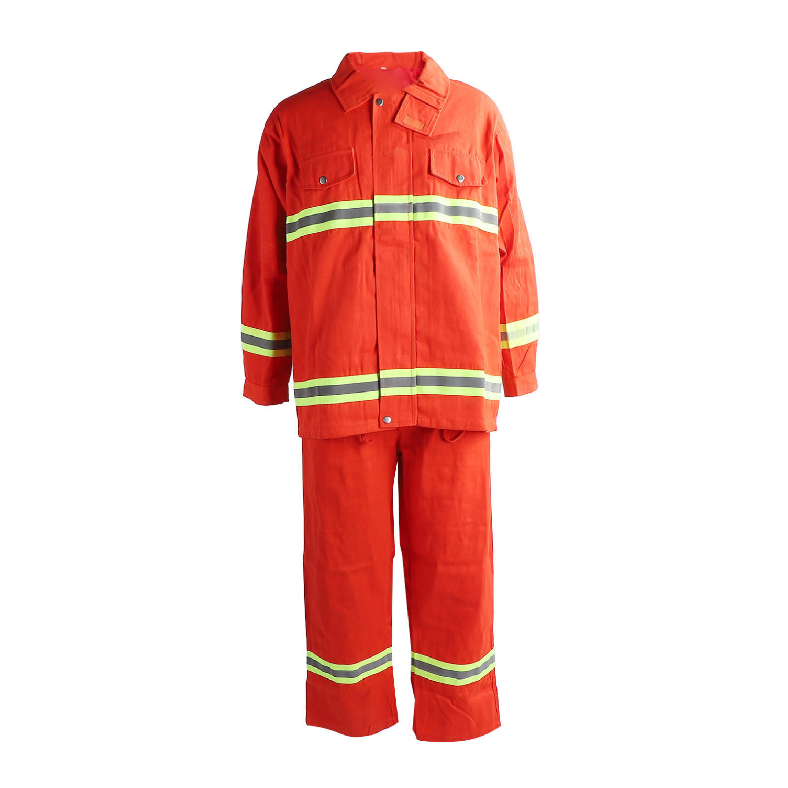 Feuerfester Und Hitzebeständiger Sicherheitsoverall Aus Baumwolle Mit Reißverschluss Und Reflexstreifen, Typ 97 Xxxl
