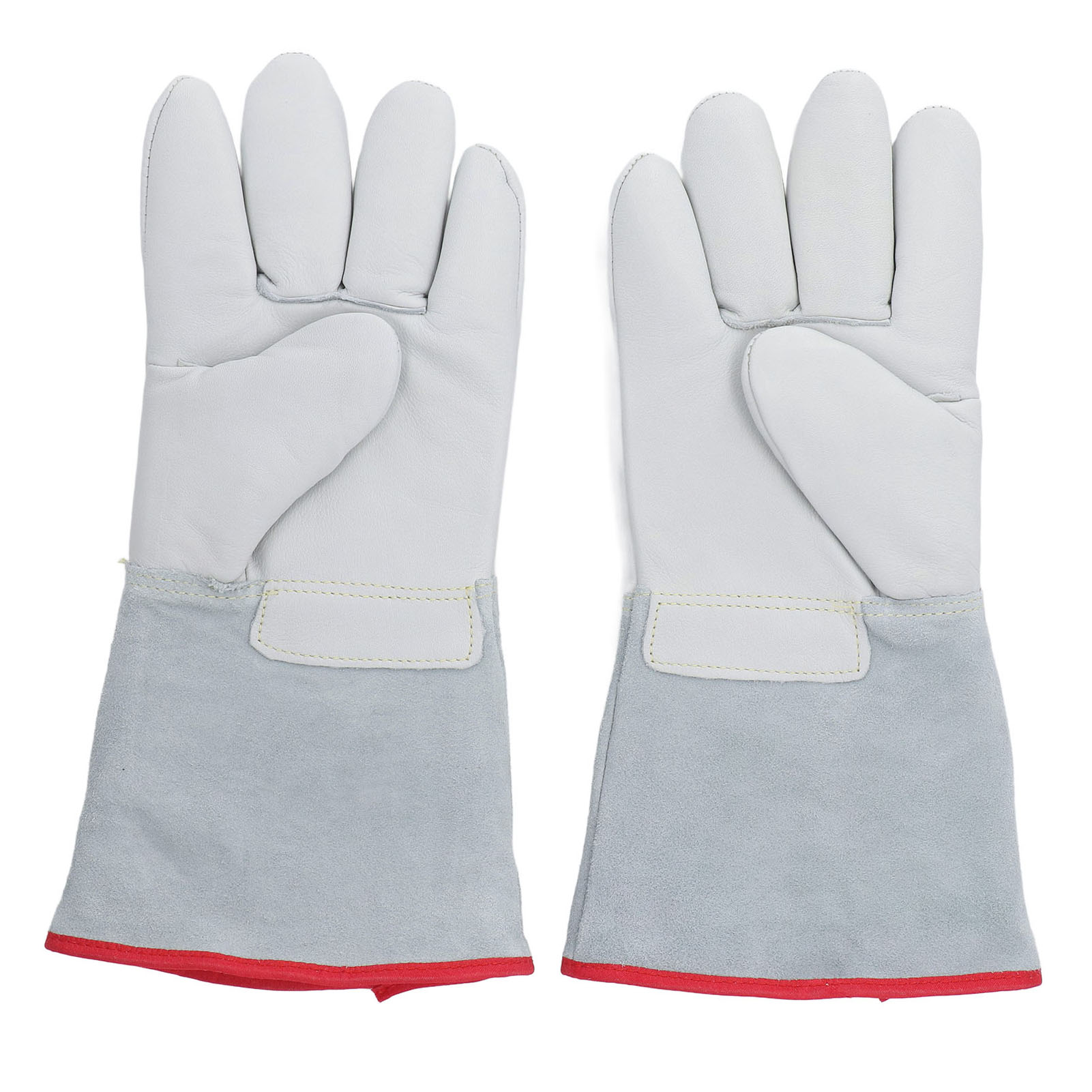 Paar Dicke, Frostbeständige Lederhandschuhe, Kälteschutzhandschuhe Für Den Umgang Mit Flüssigem Stickstoff Und Trockeneis, 31 Cm