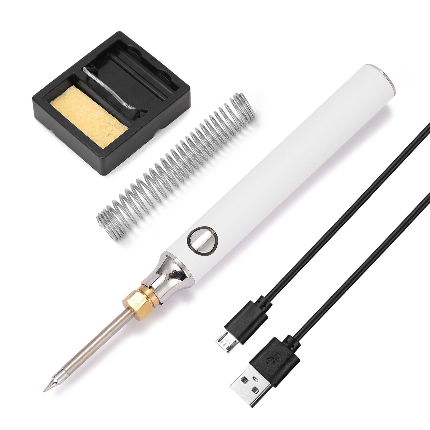 Handskit Usb-lötkolben 5v 8w, Einstellbare Temperatur, Elektrisches Lötset Mit Ständer Und Lötdraht