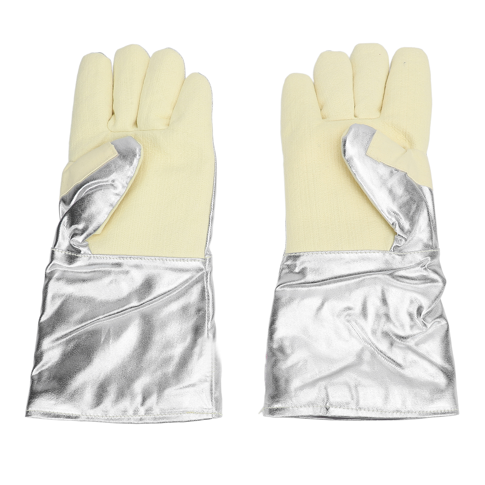 Hitzebeständige Handschuhe (500°c), Hitzebeständig, Verschleißfest Mit Verstärktem Daumen, Für Stahlwerke, Gießereien, Backöfen (2 Stück)