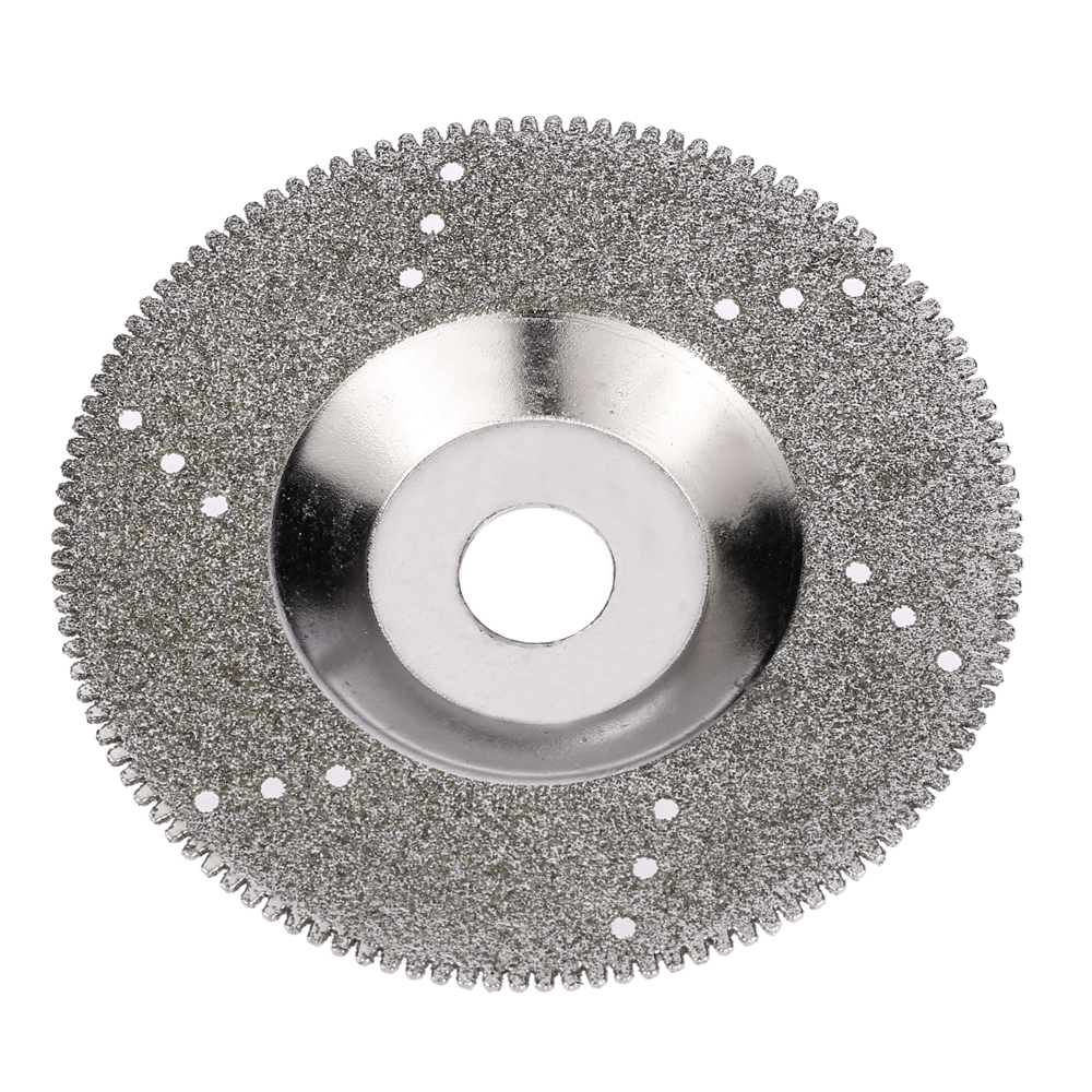 100 Mm (4 Zoll) Beschichtete Diamantschleifscheibe Für Winkelschleifer, 16 Mm Bohrung, Körnung 150, Poliert Und Geschnitten, Wahlweise Gezahnt Oder Glatt