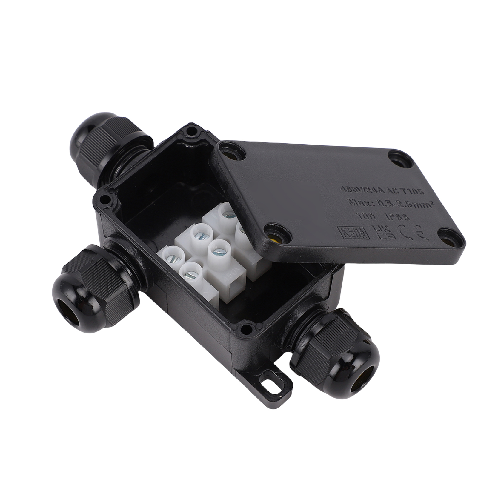 Ip66 Wasserdichte Außenanschlussdose Mit Sicherheitsanschlussschutz Für Steckdosenleisten, Stecker, Zeitschaltuhren Und Weihnachtsbeleuchtung Fsh6866-3p