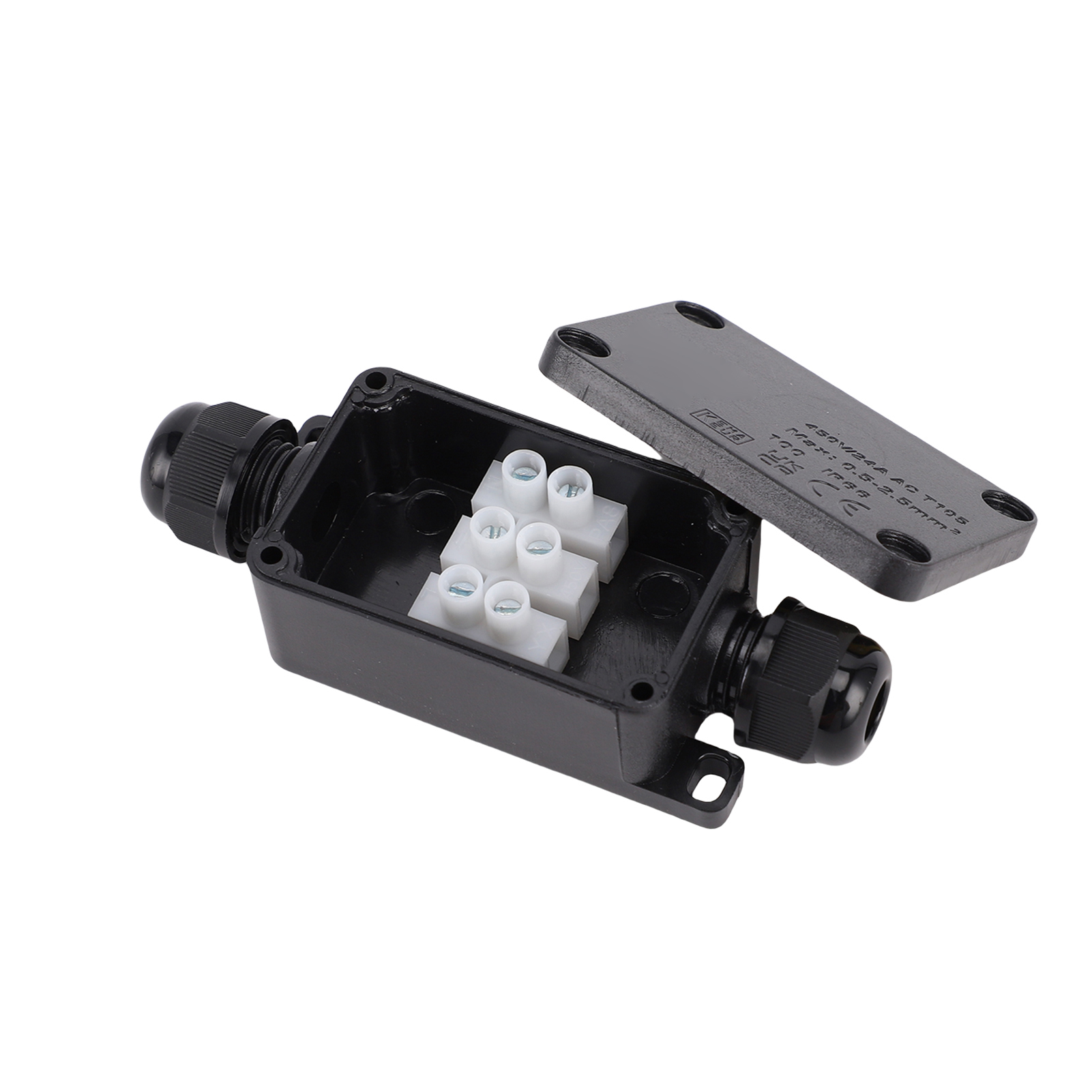 Ip66 Wasserdichte Elektrische Anschlussdose Für Den Außenbereich Mit Schutzabdeckung Für Steckdosenleisten, Steckdosen, Zeitschaltuhren Und Weihnachtsbeleuchtung Fsh6866-2p