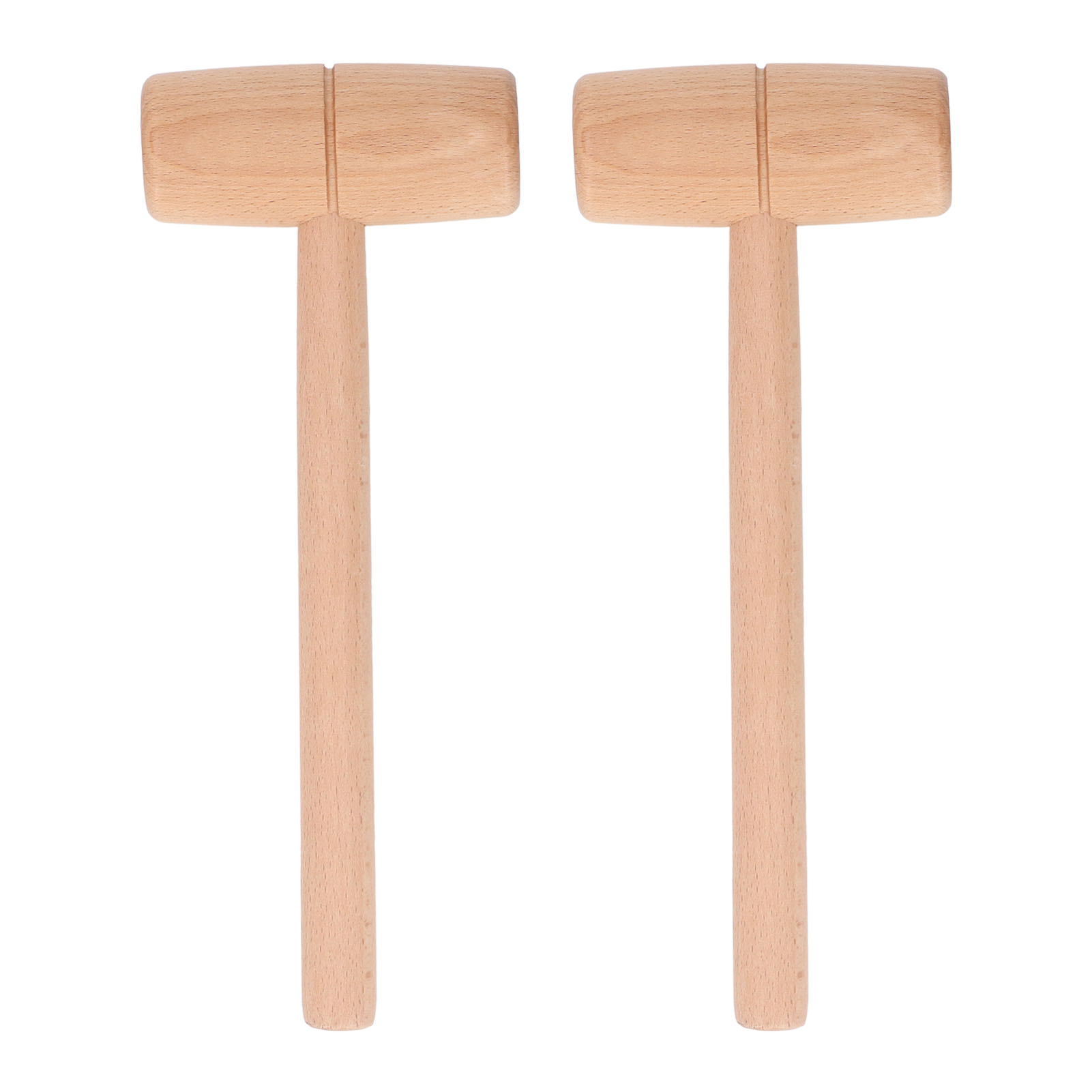 Set Aus 2 Holzhämmern Mit Griffen, Mehrzweckhammer Für Holzarbeiten, Schnitzereien Und Zum Knacken Von Schalentieren.