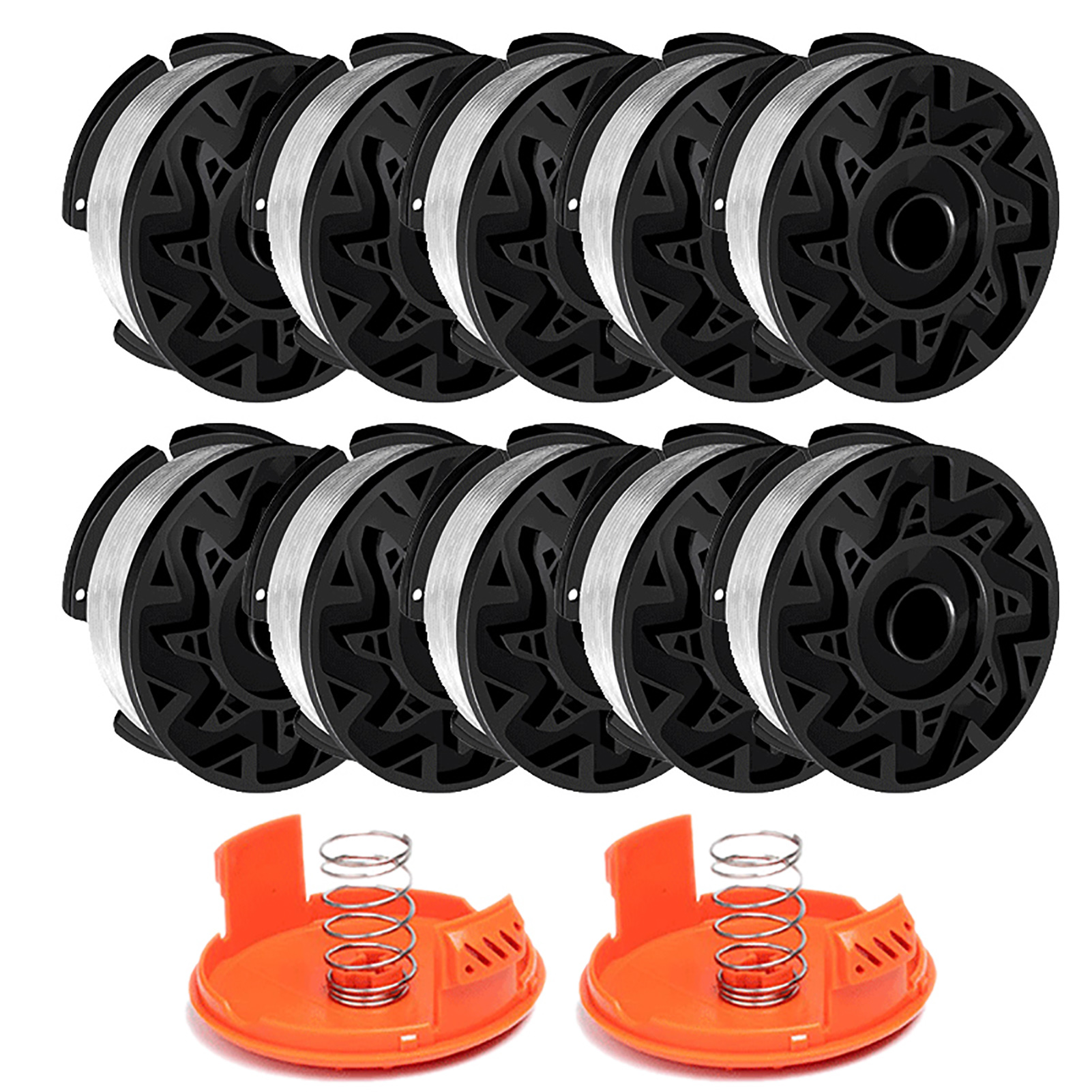 Af-100 Trimmerkopfspule, Ersatzspule Für Rasentrimmer, 0,065 Zoll (1,65 Mm) Transparenter Faden, 30 Fuß (9,14 M) Nylon-verlängerung, Kompatibel Mit Den Meisten Fadentrimmern