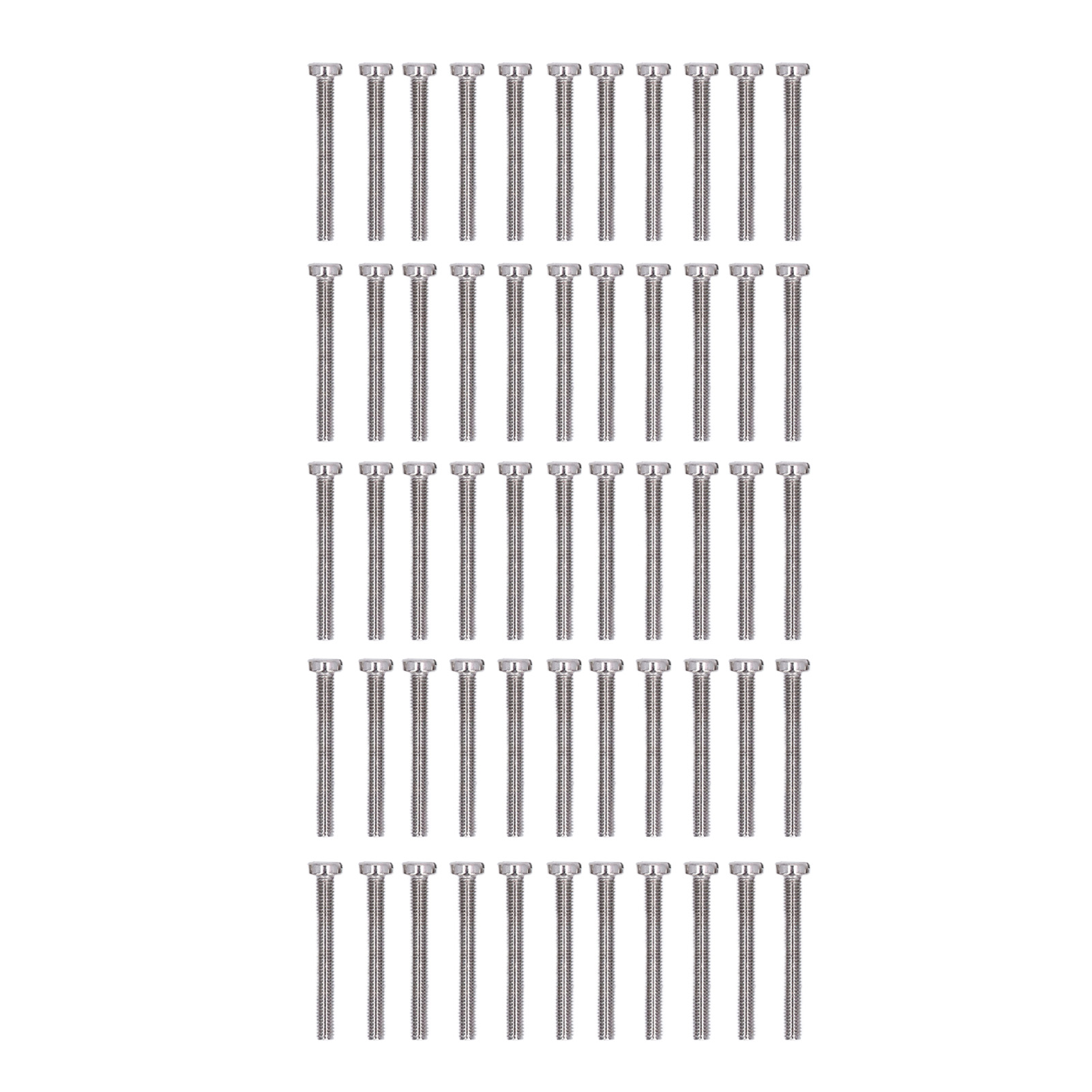 50 Stück Schlitzschrauben Mit Linsenkopf Aus Edelstahl A2-70 Für Präzisionsmaschinen Und Haushaltsgeräte, M3x25