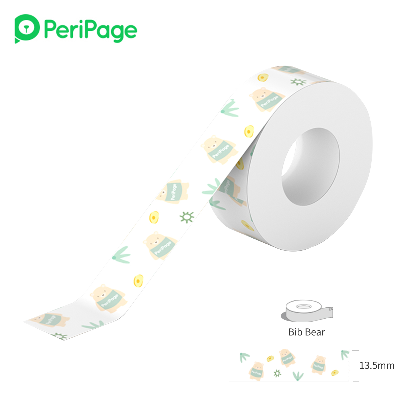 Peripage 1 Rolle Etikettenpapier Mit Niedlichen Mustern, Thermoband, Mini-taschenetiketten, Bt L1 Etikettendrucker Für Zuhause, Büro Und Organisation - Wasserfest, Ölbeständig Und Reißfest