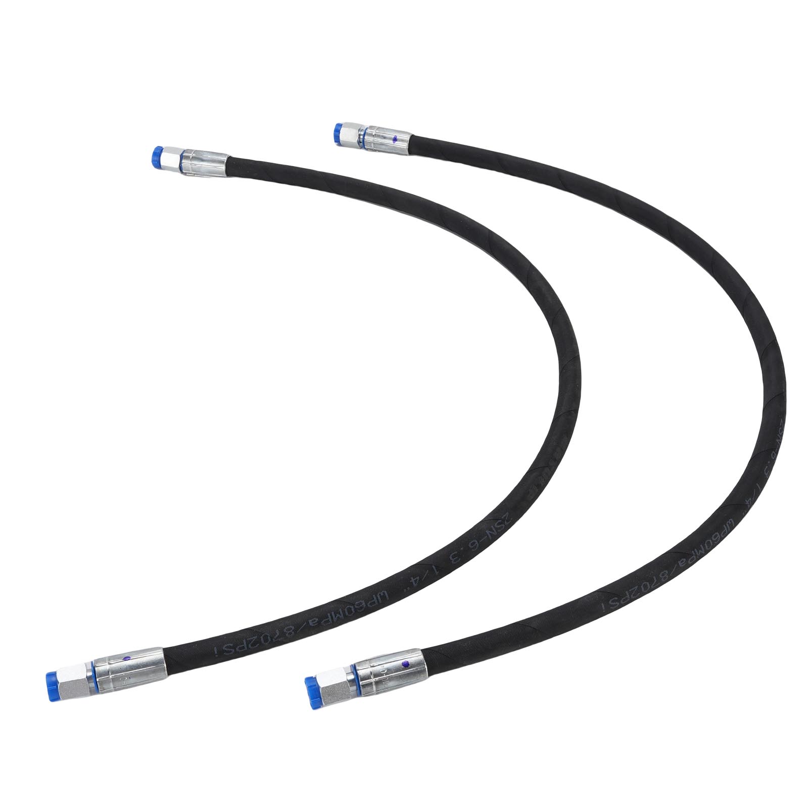Bypass-schläuche Für Das Unterhaltungsventil Eines Baggers, 1/4-zoll-anschluss, 60 Mpa, 8702 Psi, Ersatz-drosselklappenschlauch Für Minibagger