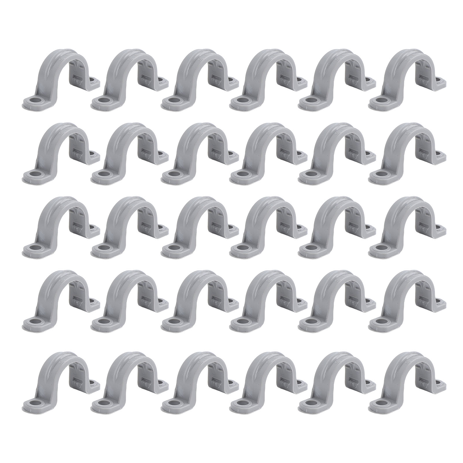 Packung Mit 30 Flexiblen U-förmigen Pvc-kabelbindern Mit 2 Löchern Für Elektrische Leitungsrohre, Geeignet Für Telefon-, Heizungs-, Lüftungs-, Kälte- Und Beleuchtungsanlagen (1 Zoll)