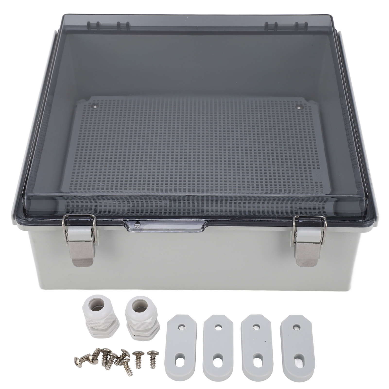 Ip67 Wasserdichte Elektrische Anschlussdose Mit Transparentem Deckel Und Edelstahlverschluss
