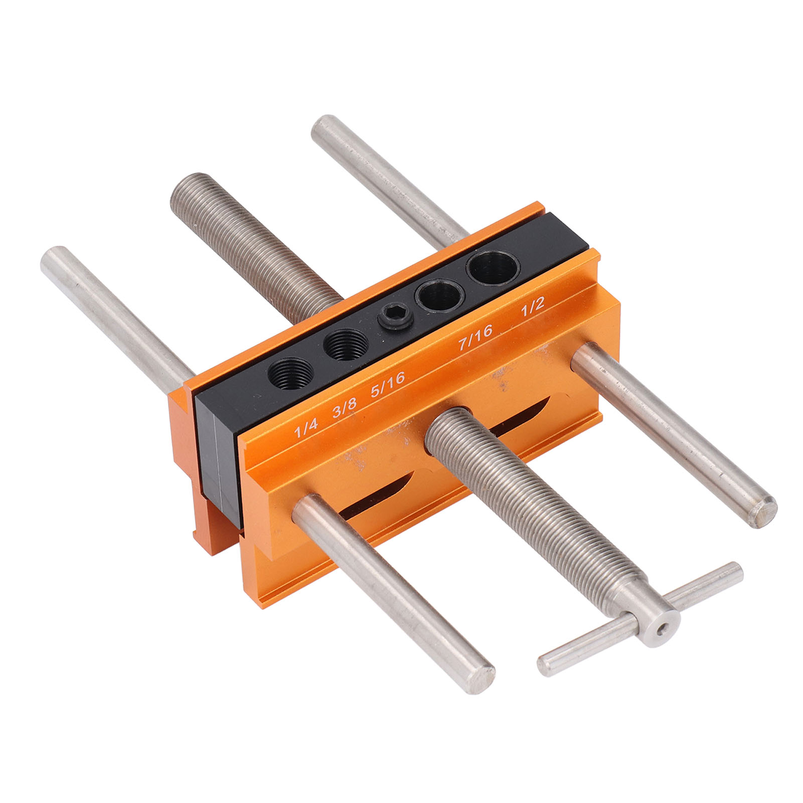 Verstellbare, Selbstzentrierende Dübelbohrlehre, Breiten 1/4", 3/8", 5/16", 7/16", 1/2", Bohrschablone Mit 6 Buchsen Für Gerade Löcher