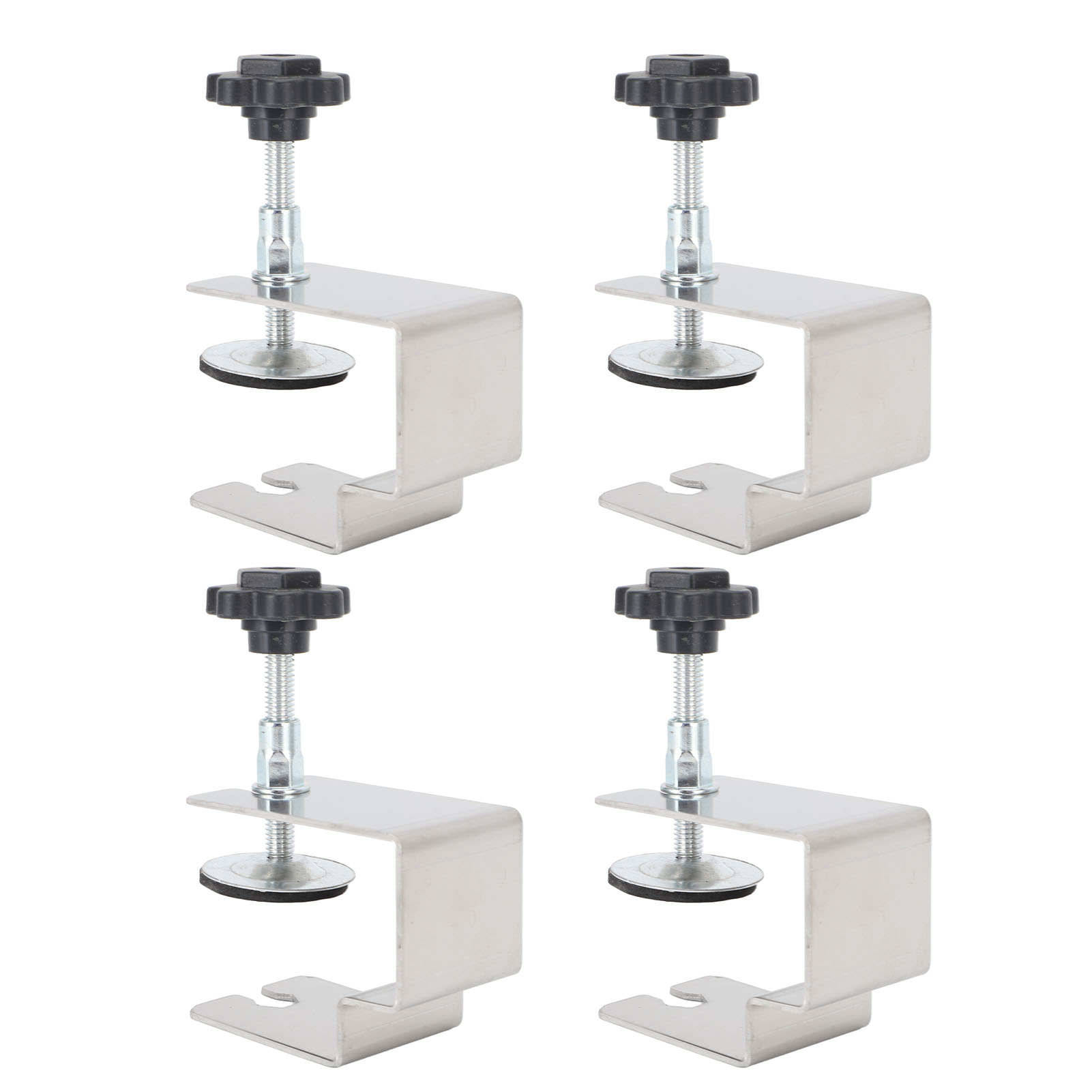 Set Mit 4 Gebogenen Schubladenclips Aus Edelstahl Zur Montage Von Schubladenfronten
