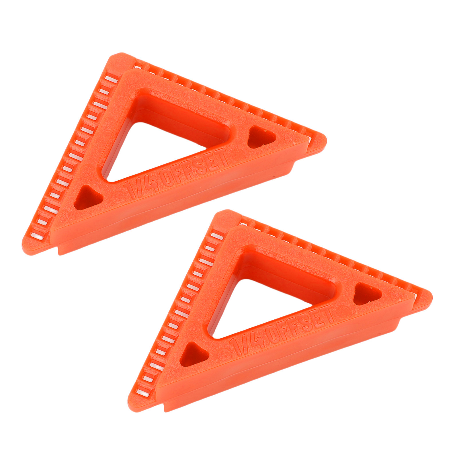 2-teiliges Set Zum Ausrichten Von Tür- Und Fensterrahmen, Inklusive 3/16"- Und 1/4"-markierungslineal, Orangefarbener Kunststoff, Für Die Holzbearbeitung