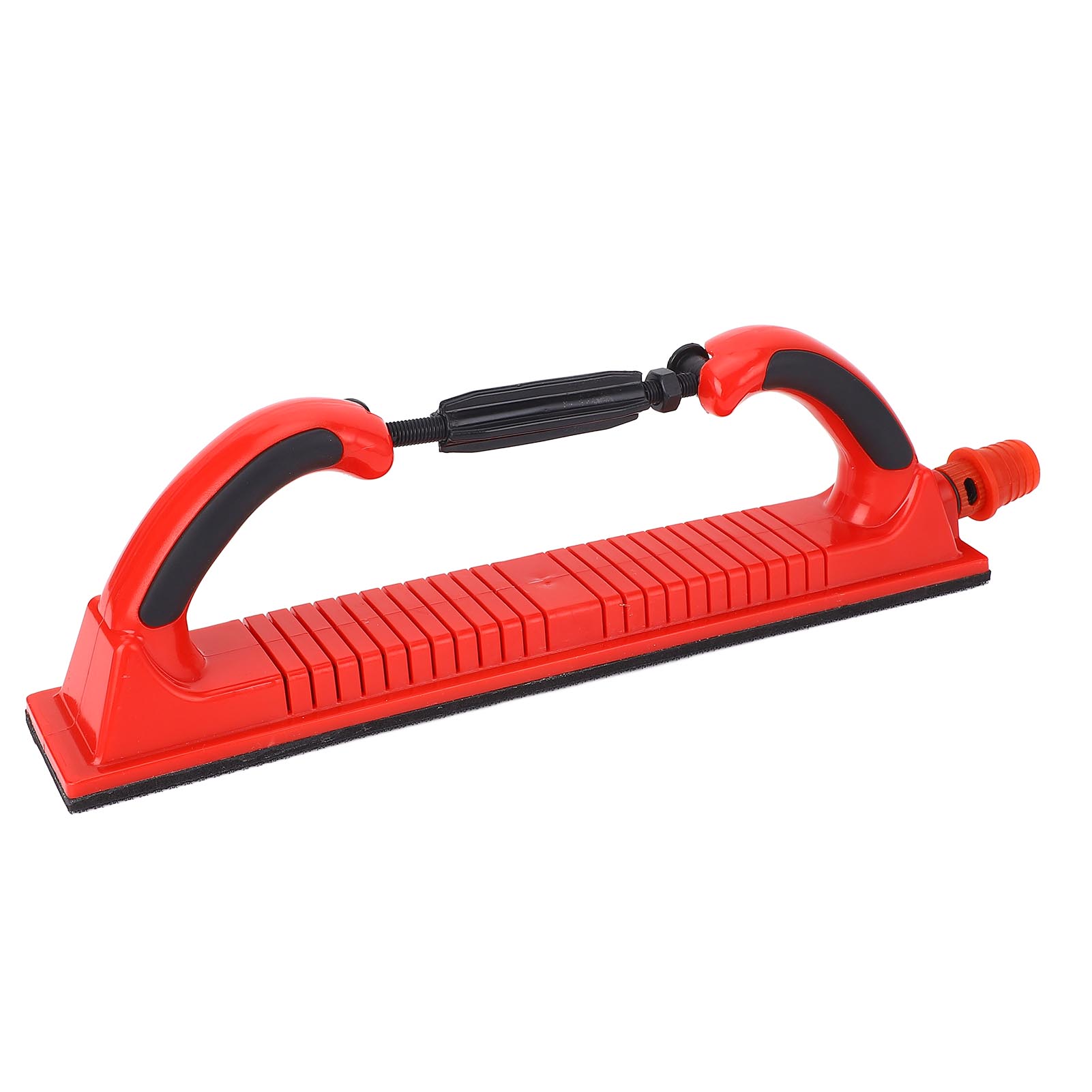 Verstellbarer Longboard-handschleifklotz Mit Staubabsaugung Und Rotem Griff, 400 X 70 Mm, Abs, Nylon, Stahl