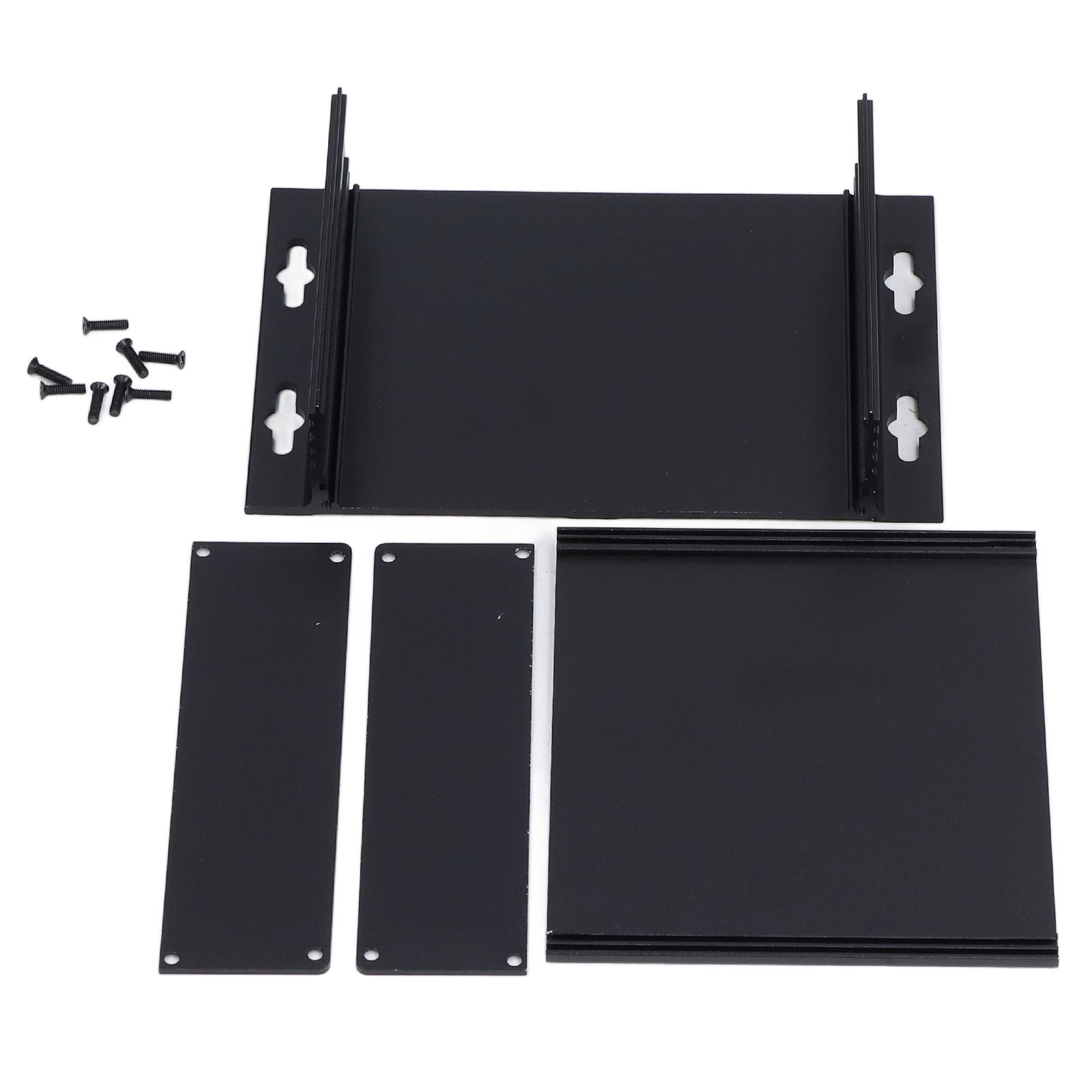 Wasserdichtes, Mattschwarzes Elektronikgehäuse Aus Aluminiumlegierung Für Diy-elektronik Und Leiterplatten, 36 X 147 X 100 Mm, 2er-pack