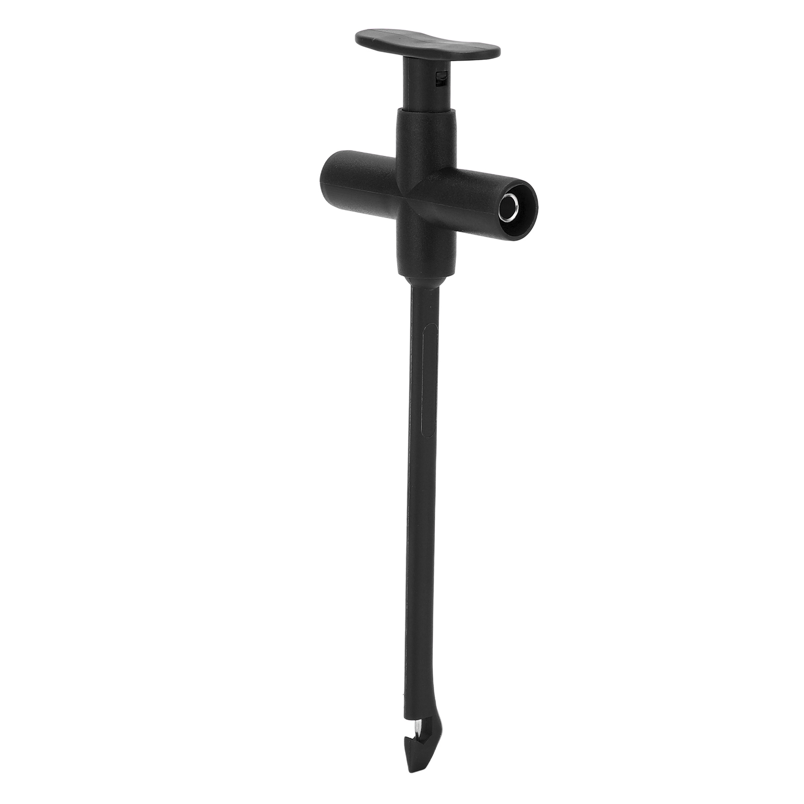 J.30022 Bohrprüfklemme Mit 4-mm-bananenstecker, Universelles Fehlersuch- Und Messwerkzeug Für Multimeter, Schwarz