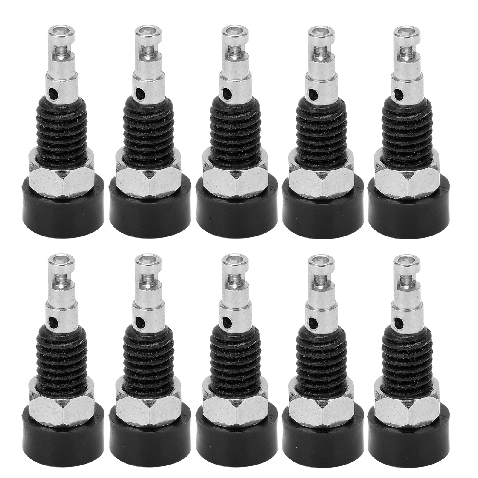 Packung Mit 10 Weiblichen 2-mm-bananensteckern, Mini-panel-anschlussadapter Für Elektronische Geräte, Schwarz