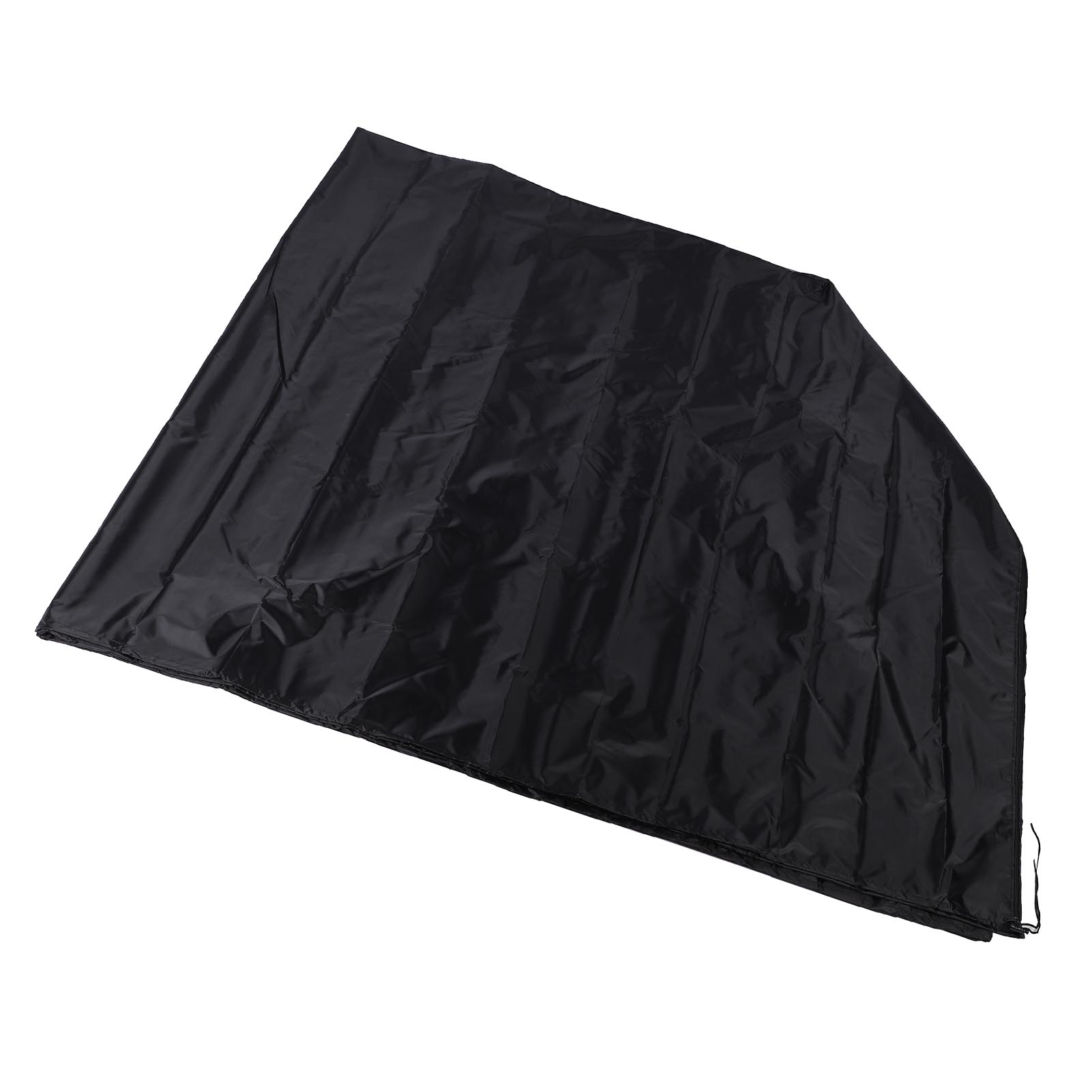 Golfbuggy-abdeckung 242x122x168cm, Wasserdichtes Oxford-gewebe, Winddicht, Uv-beständig, Schwarz