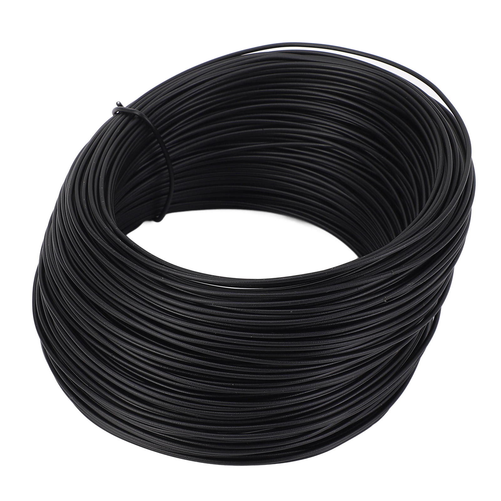 0,75 Mm X 50 M Rolle Verzinkter Stahldraht Mit Pvc-ummantelung Zum Binden Von Bewehrungsmatten Und Glasfaserkabeln, Schwarz