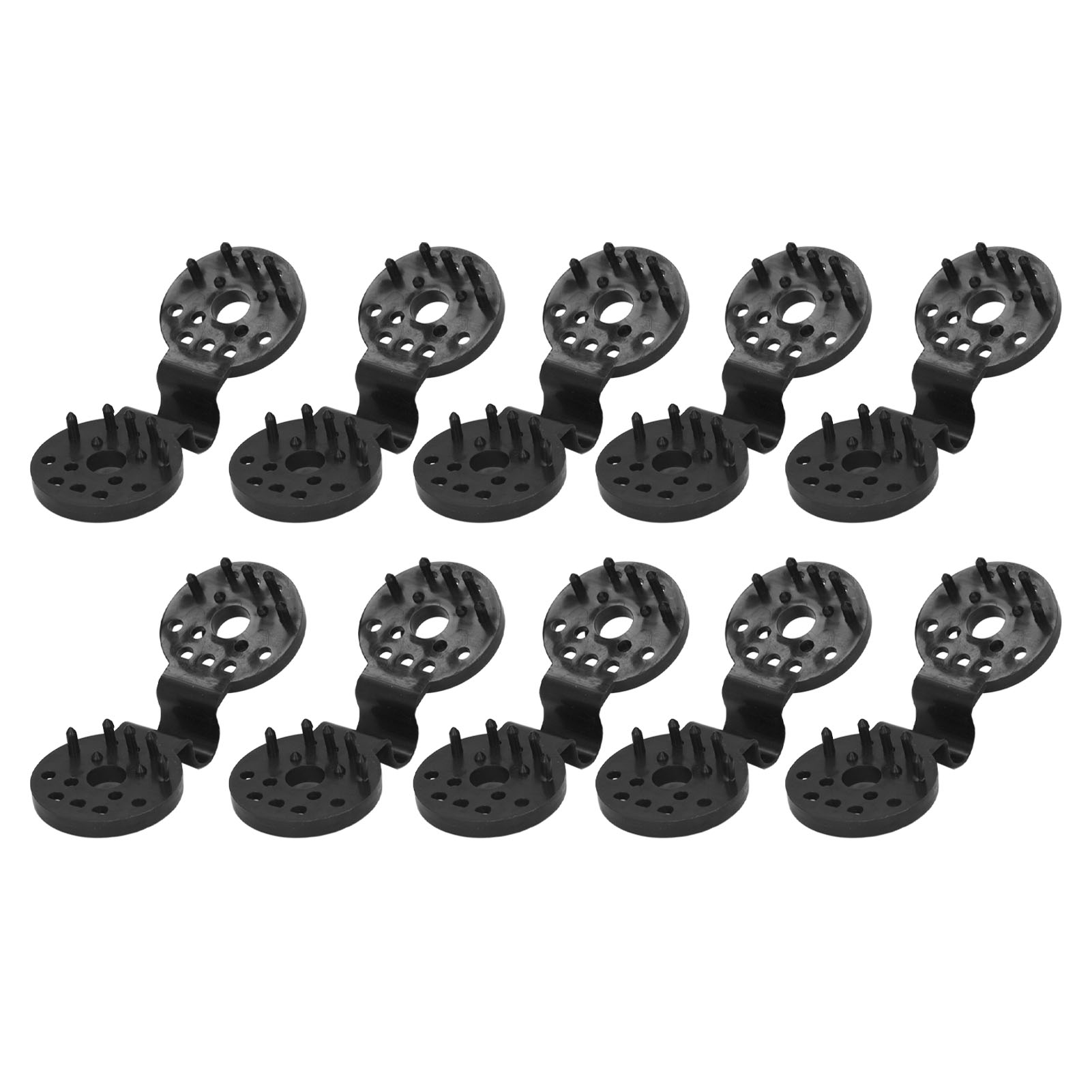 100 Stück Verstärkte Kunststoff-vogelschutzgitterclips Für Gewächshaus, Garten Und Außenbereich, Schwarz