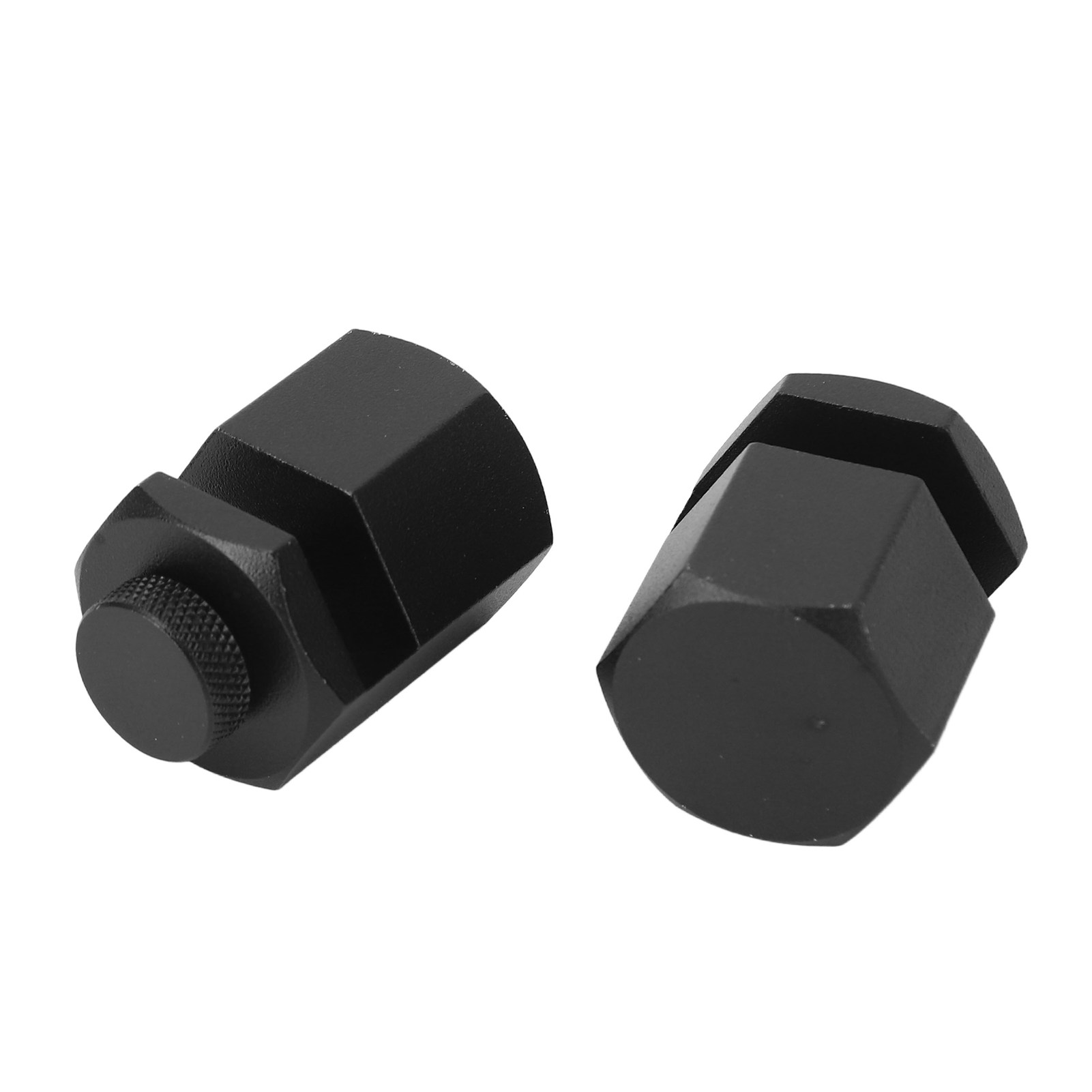 Schwarze, Flache, Sechseckige Treppenmarkierung Aus Aluminiumlegierung Für Schreinerarbeiten, 2 Stück