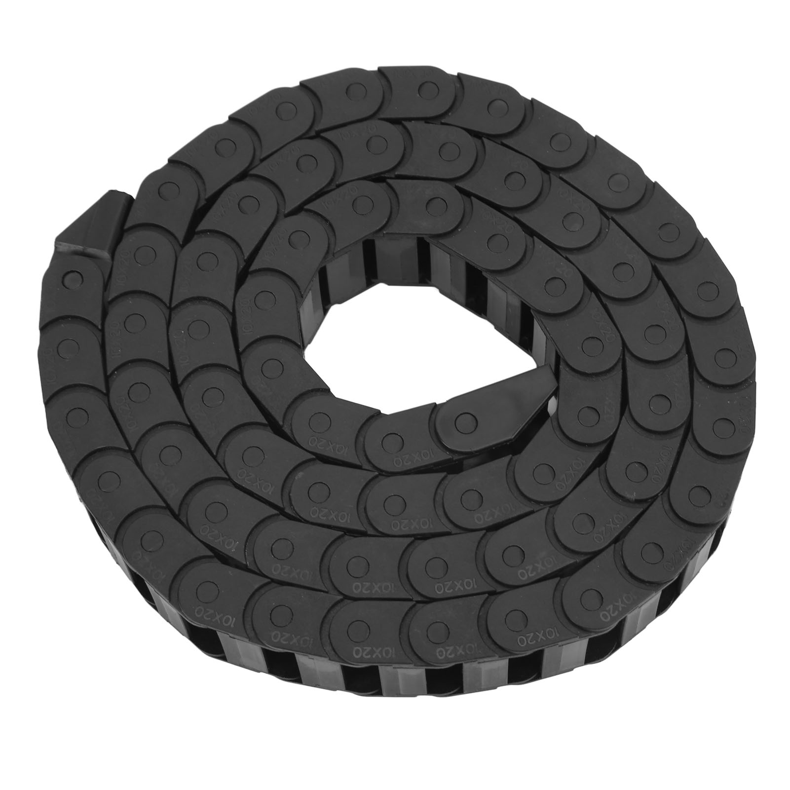 M Lange Pa66 Nylon-zugkette, Brückenausführung, Für Cnc-maschinen Ohne Stecker, Schwarz