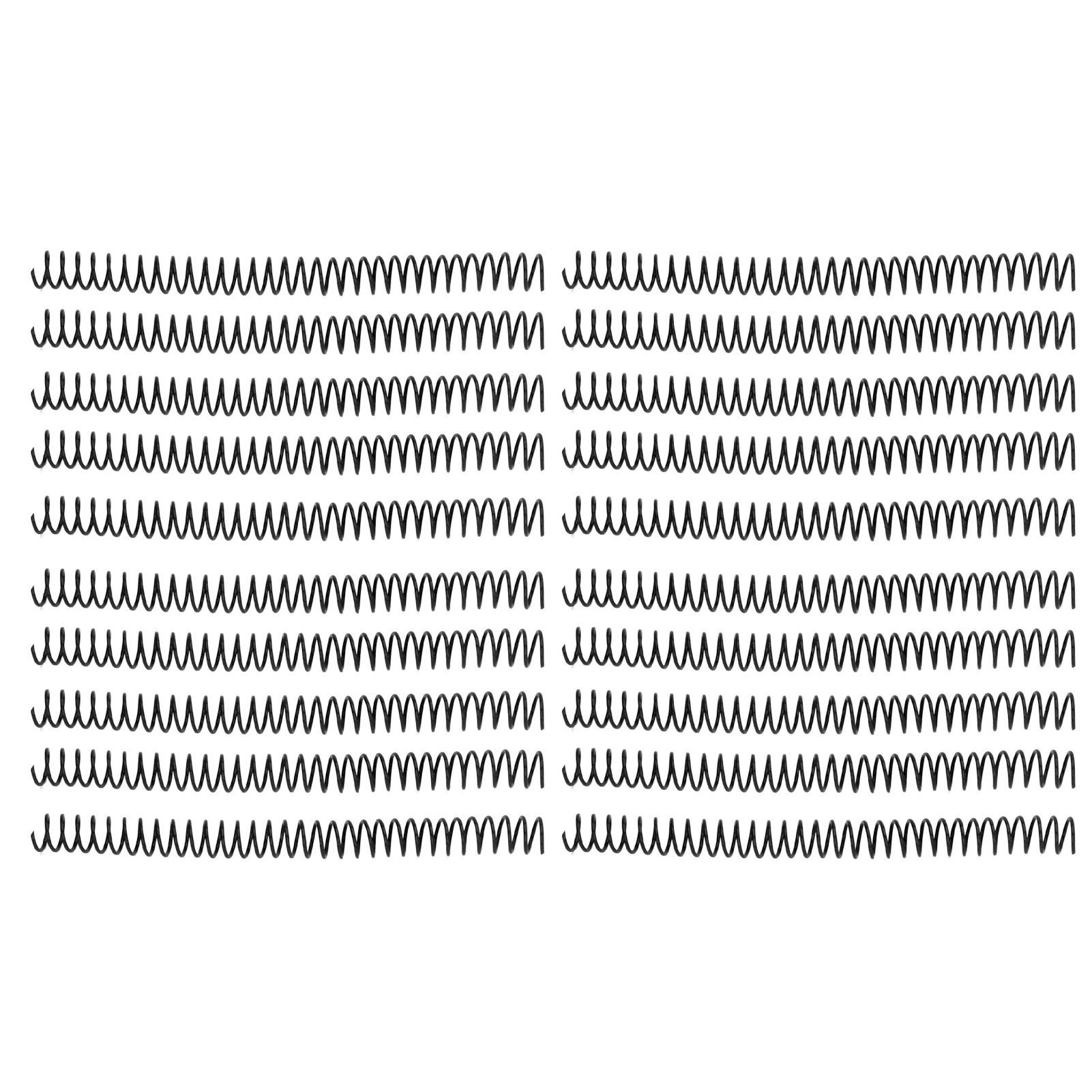 20 Stück Kunststoff-spiralbinderinge, 19 Mm (0,75 Zoll) Innendurchmesser, 30 Löcher Für A4- Und A5-notizbücher, Schwarz