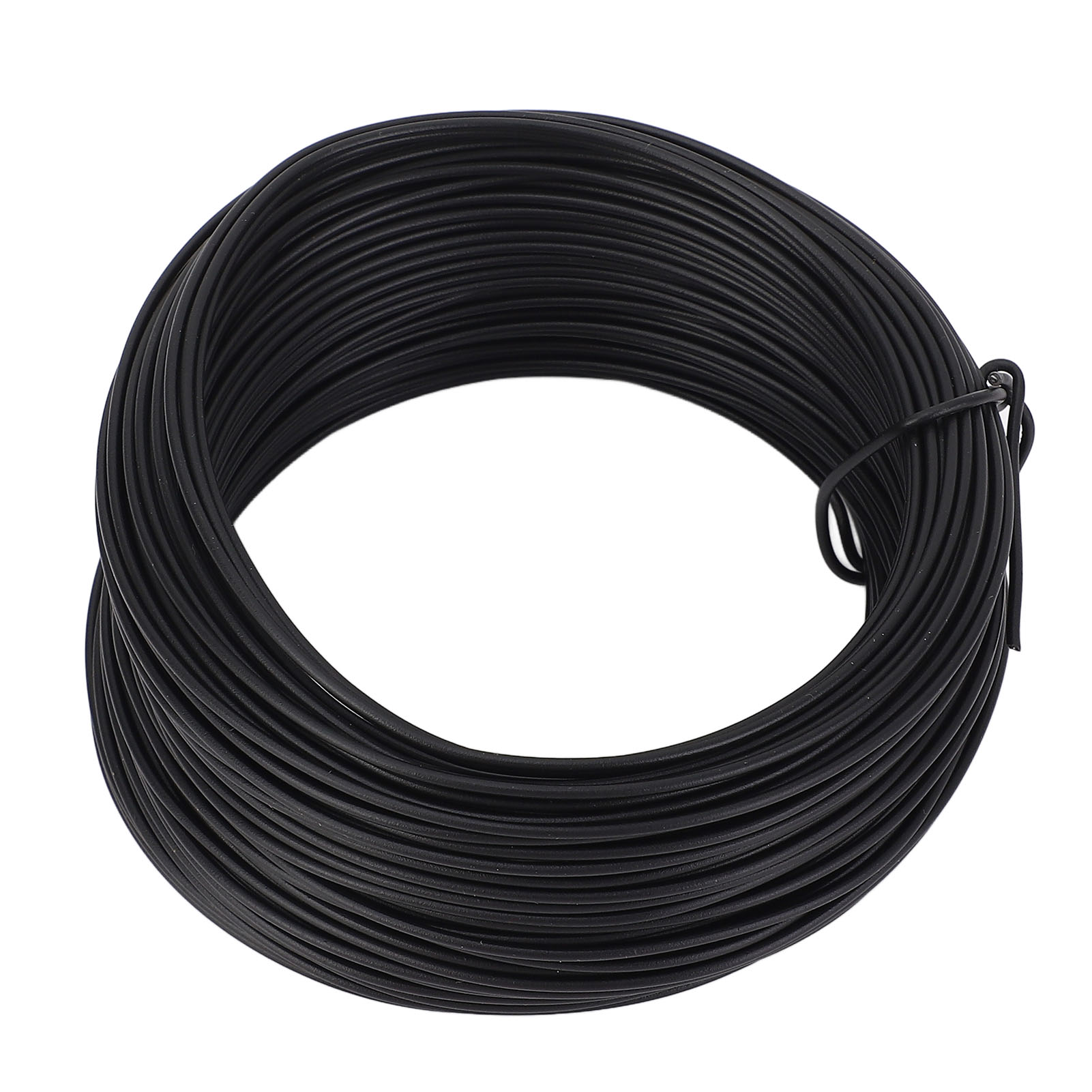Elektrolytisch Verzinkter, Verzinnter Draht 0,9 Mm 40 M Rund Robust Flexibel Schwarz Pvc-beschichtet Zum Binden