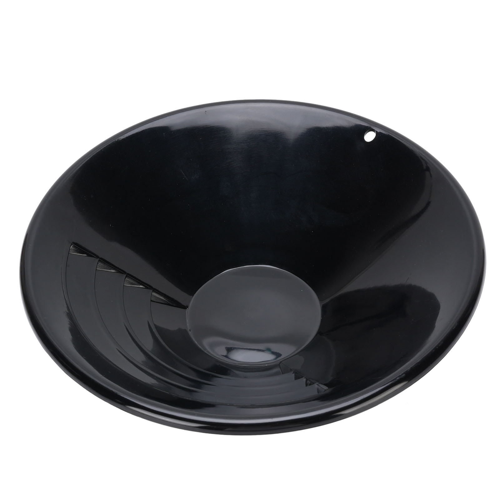 Schwarze Abs-goldwaschpfanne, 26,5 Cm, Robust Und Leicht, Zum Prospektieren Und Goldwaschen