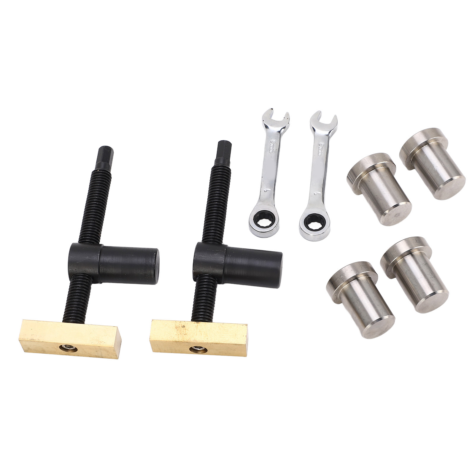 Set Verstellbarer Werkbankklemmen Aus Edelstahl Und Messing Für Massivholz, Schnellspannklemmen, Schwarzes Werkbankwerkzeug, 20 Mm