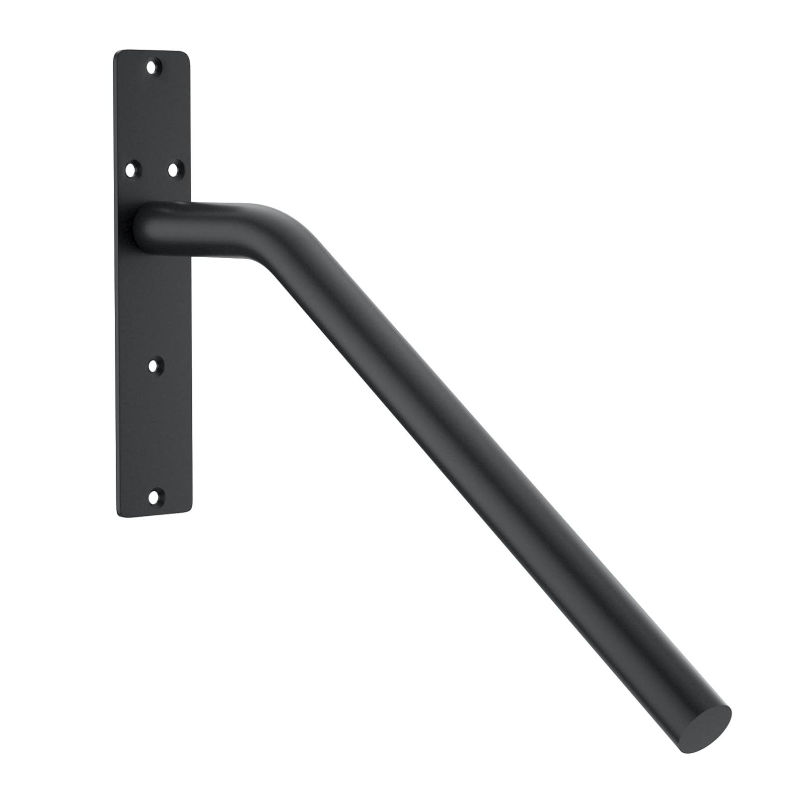 Wandmontiertes Treppengeländer Aus Verstärktem Legiertem Stahl, Handlauf Für Garage, Schwarz