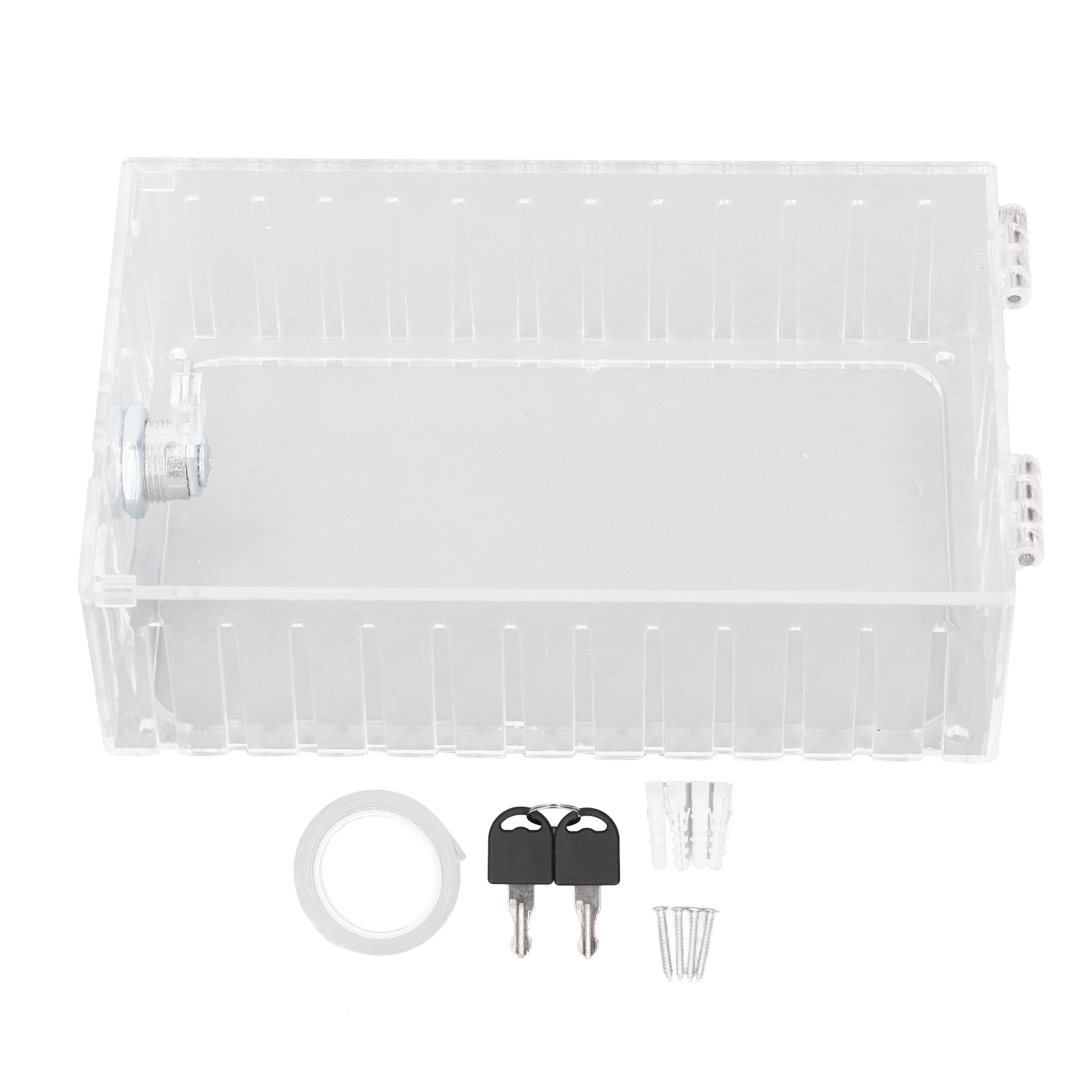 Sicherheitsbox Für Thermostat Mit Schlüsseln, Schützende Transparente Acrylabdeckung Für Temperaturregler Im Privaten Oder Gewerblichen Bereich
