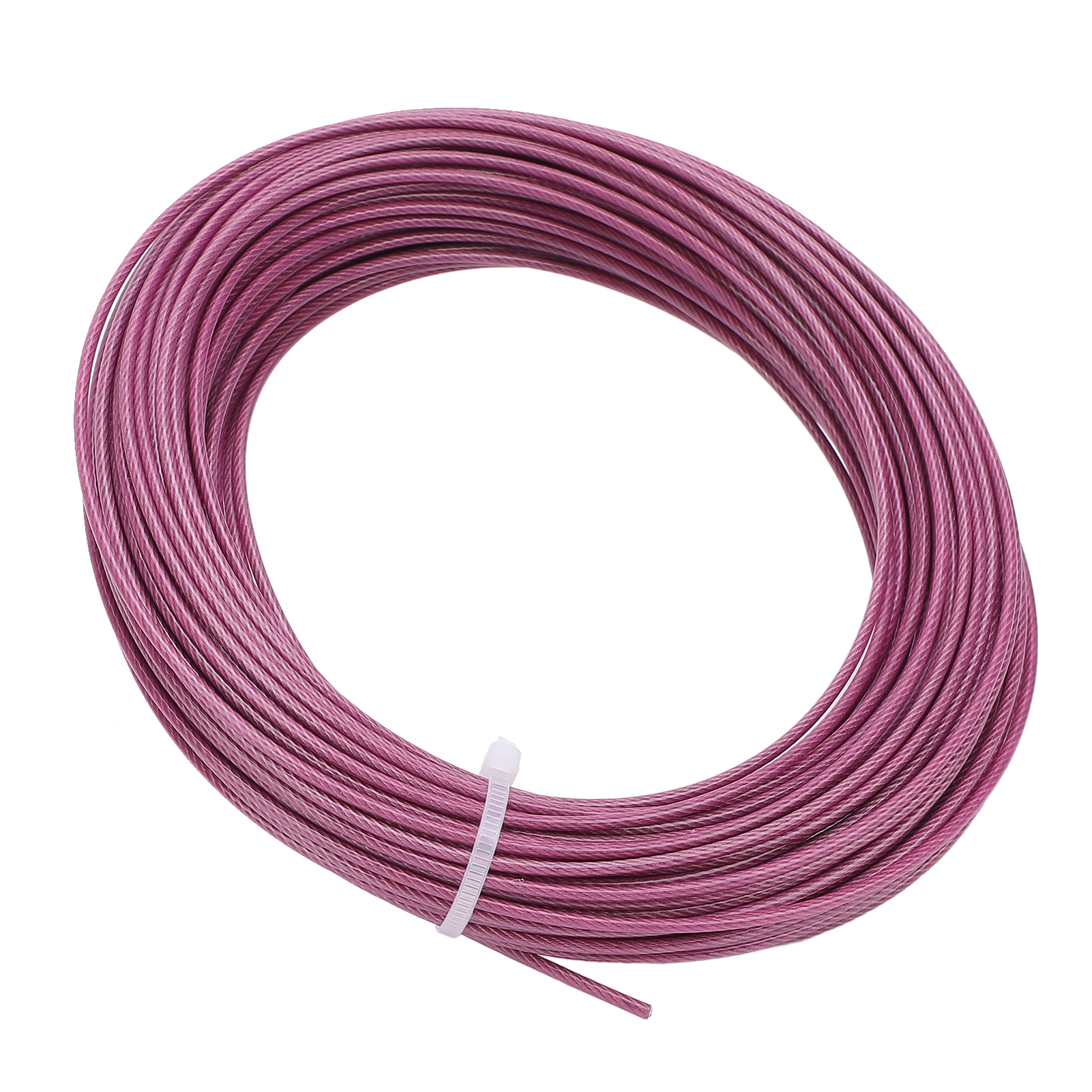 Mehrwege-drehspanner-set Mit 30 M 2 Mm Lila Ummanteltem Stahlseil Für Rankgitter, Kletterpflanzen, Weinreben, Gartenzäune Und Außenbeleuchtung.