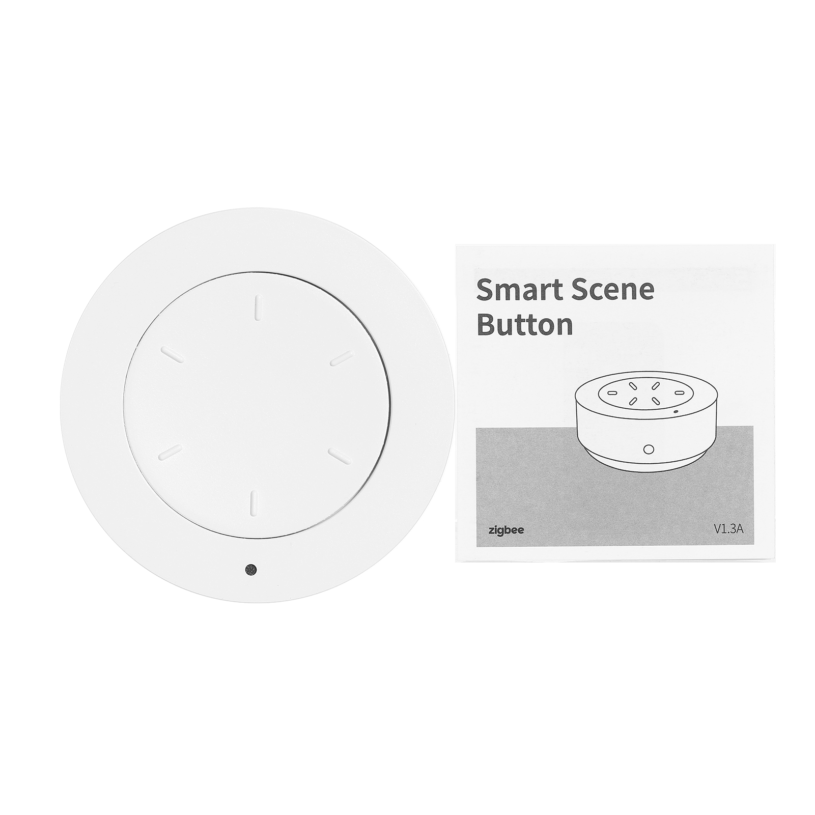 Zigbee-fernbedienungstaste, Dimmerschalter, Smart-home-szene, Weiß