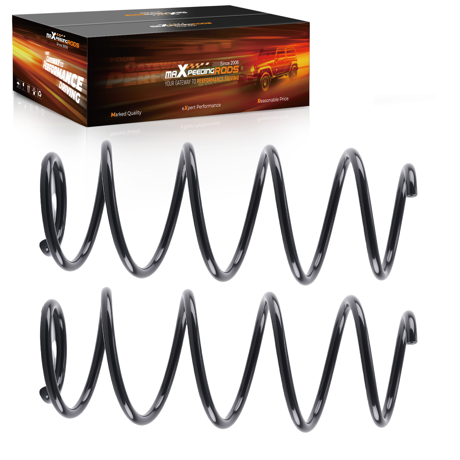 2x Fahrwerksfeder Spiralfeder Vorne For Toyota Yaris P9 1.0 1.3 Vvt-i 2005-2012