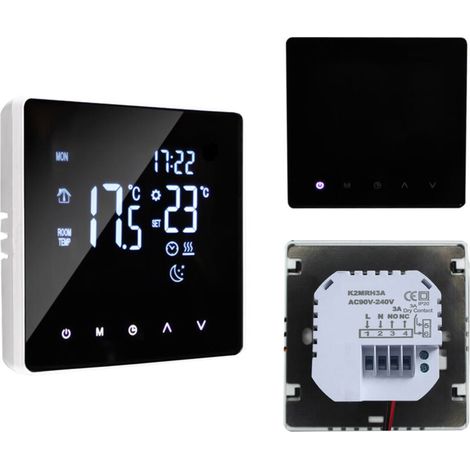 Intelligenter Thermostat, Intelligenter Temperaturregler Für Warmwasserbereitung, Lcd-display, Touchscreen, Wöchentlich Programmierbarer Fußbodenheizungsthermostat