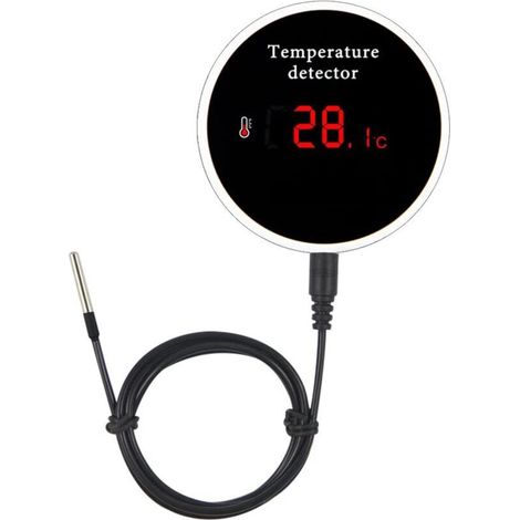 Intelligentes Wlan-temperatursensor-thermometer – Geeignet Für Gefrierschränke, Kühlschränke Und Aquarien – 1 Stück, 3 M Kabel
