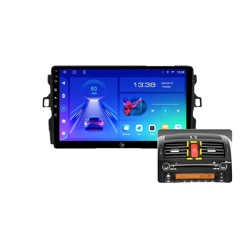 Autoradio, Touchscreen, Multi-geräte-kompatibilität, Kompatibel Mit Toyota Corolla Auris E140 E150, A4 2+64 Auris