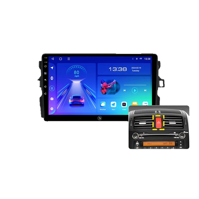 Autoradio, Touchscreen, Multi-geräte-kompatibilität, Kompatibel Mit Toyota Corolla Auris E140 E150, G5 4+64 Auris
