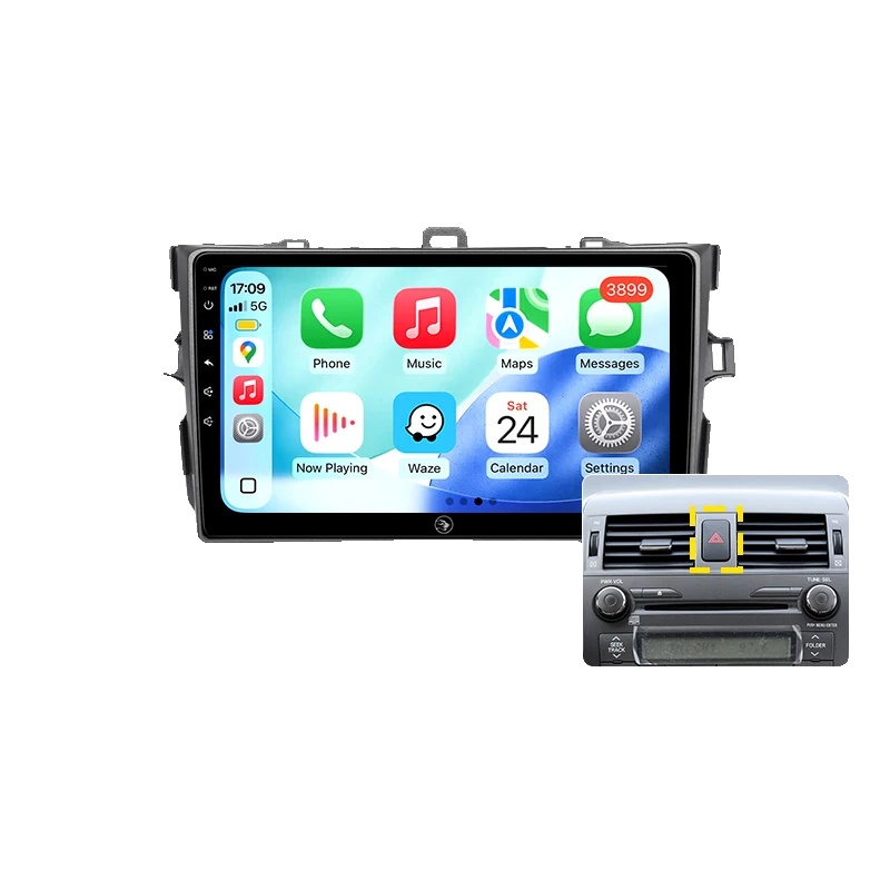 Autoradio, Touchscreen, Multi-geräte-kompatibilität, Kompatibel Mit Toyota Corolla Auris E140 E150, N2 Linux Corolla