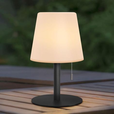 Kabellose Tischleuchte, 8 Farben, Warmweiß, Dimmbar, Für Den Außenbereich, Wiederaufladbar, Ip54 Wasserdicht, Ideale Dekoration Für Haus Und Garten, Esstisch (schwarz)