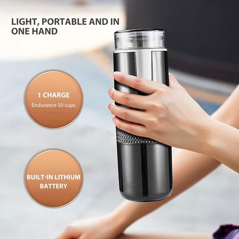 Kaffeemaschine Für Gartenpartys, Reisen, Tragbare Kaffeemaschine, Kompatibel Mit K-cup-kapseln Und Gemahlenem Kaffee, Manuelle Kaffeemaschine, Ideal Zum Campen Und Wandern.