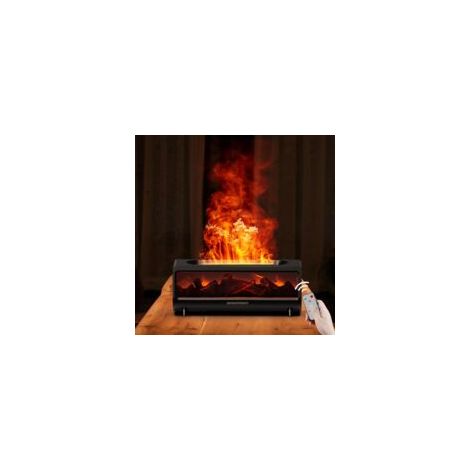 Kamin-diffusor Und Luftbefeuchter Mit 7 Farben, Fernbedienung, Leisem Betrieb (30-50 Db), 1/3/5-stunden-timer Und Automatischer Abschaltung Bei Niedrigem Wasserstand, Für Den Einsatz Zu Hause, Im Büro