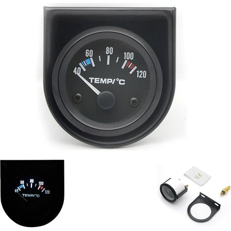 Kfz-wassertemperaturanzeige, 12-v-wassertemperaturmesser Mit Sensor, 52 Mm, 40–120 °c Mit Digitaler Led-hintergrundbeleuchtung, Kfz-zubehör, Geeignet Für Suvs, Wohnmobile Und Pkw