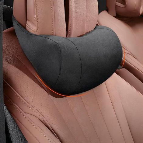 Kopfstütze Fürs Auto – Nackenstütze Für Bequemes Fahren – Ergonomisches Design – 29,8 X 16,8 Cm – Schwarz