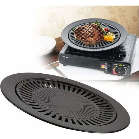 Koreanischer Grillherd – Drehspieß Aus Edelstahl – Runder Grill Für Camping Im Freien Und In Innenräumen – Debuns