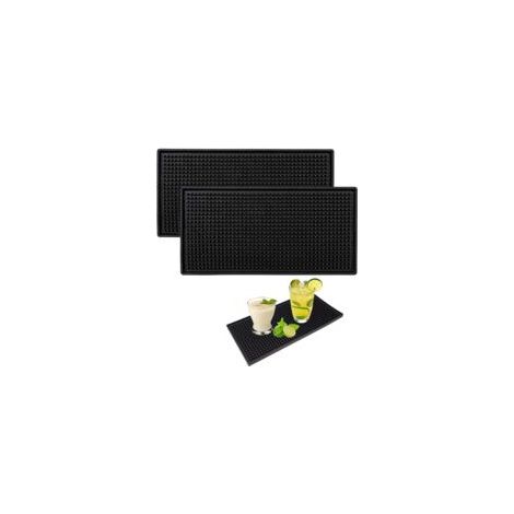 Küchen-/barmatte – 2-teilig, 15 X 30 Cm, Saugfähig, Als Abtropfmatte, Cocktail-untersetzer Oder Barkeeper-untersetzer – Vielseitig Einsetzbar