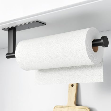 Küchenrollenhalter Für Die Unterbaumontage – Selbstklebend Oder Bohrfest, Wandmontierter Küchenrollenhalter