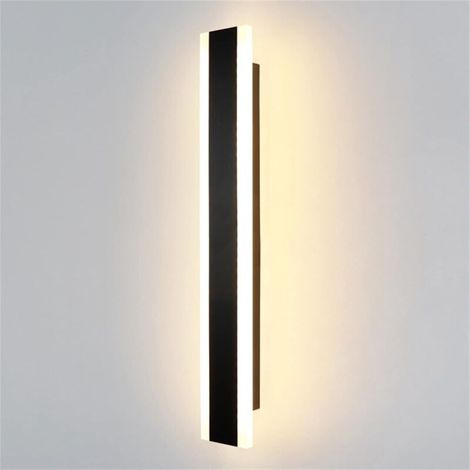 Led-wandleuchte – Geeignet Für Wohnzimmer, Schlafzimmer, Flur, Treppenhaus, Esszimmer – 1 Stück, Schwarz, 40 Cm / Neutralweiß